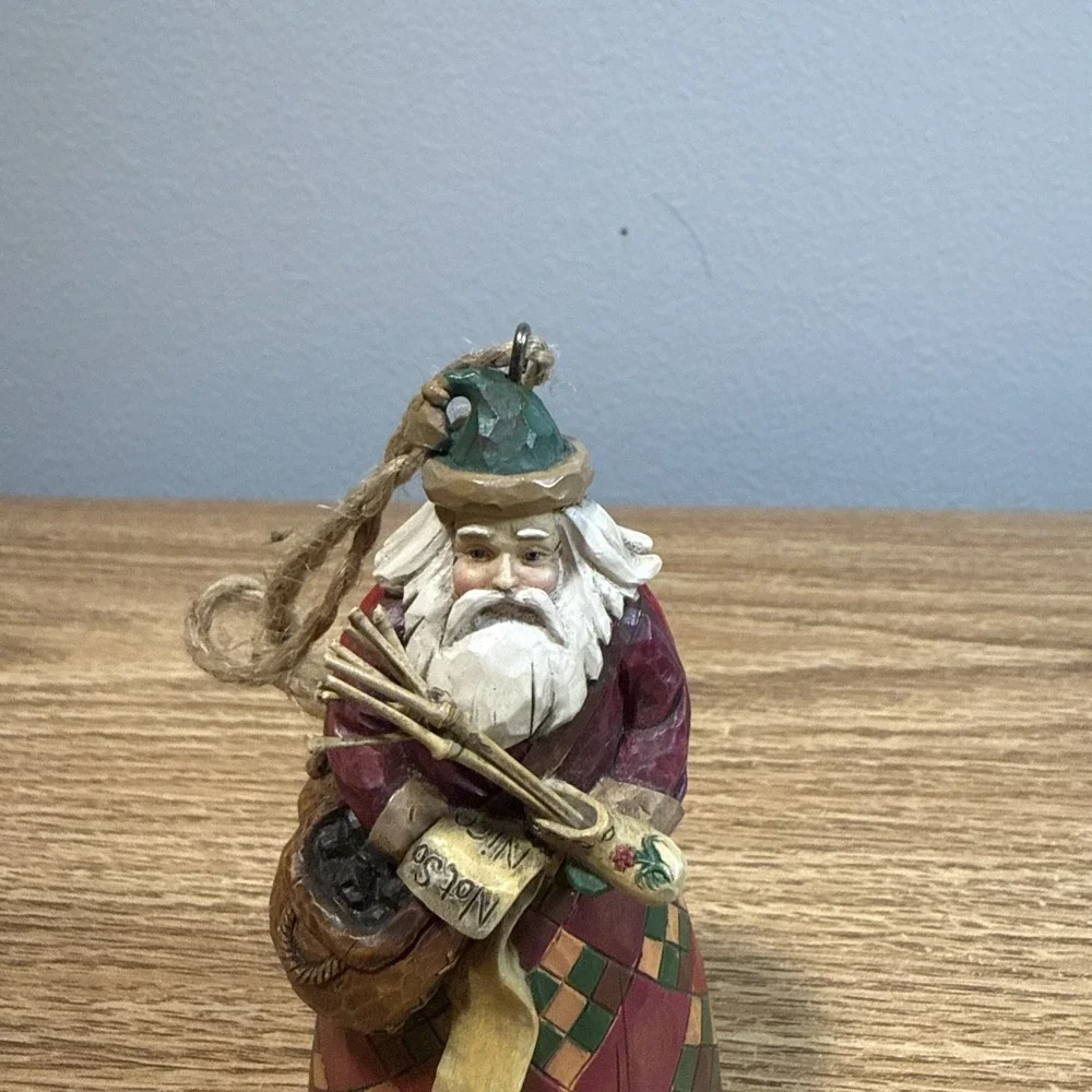 Jim Shore Heartwood Creek He Knows 2006 V4005789 Enesco Naughty‎ Nice